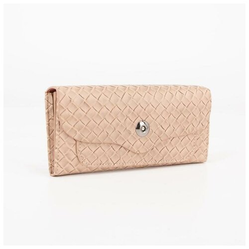 фото Кошелек жен 06-01-01. 18.5*3*8.5. 3 отд. д/карт. д/монет. на магните. бежевый 6925129 сима-ленд