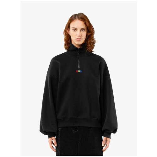 Халф-зип MSGM Turtleneck, черный, XS