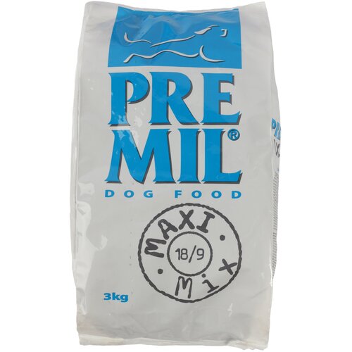 Полнорационный сухой корм PREMIL Maxi Mix для нормально активных собак всех пород, которые не подвержены большим физическим нагрузкам 3 кг