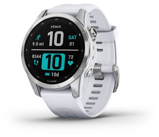 Garmin Fenix 7S - Silver with Whitestone Band