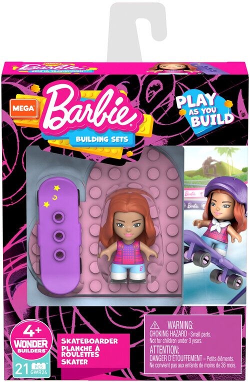 Конструктор Mega Construx Barbie GWR21 Ты можешь быть кем захочешь, 23 дет.