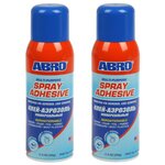 Клей аэрозоль универсальный ABRO SPRAY ADHESIVE Made in U.S.A. Многофункциональный высокопрочный клей 326 мл. Комплект 2 шт. SA-300(2) - изображение