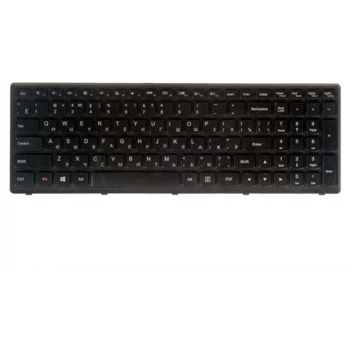 Клавиатура для ноутбука Lenovo черная с серой рамкой гор Enter 25211050 1446₽
