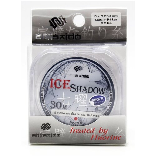 Леска Shii Saido Ice Shadow, L-30 м, d-0,128 мм, test-1,40 кг, прозрачная/10/400/