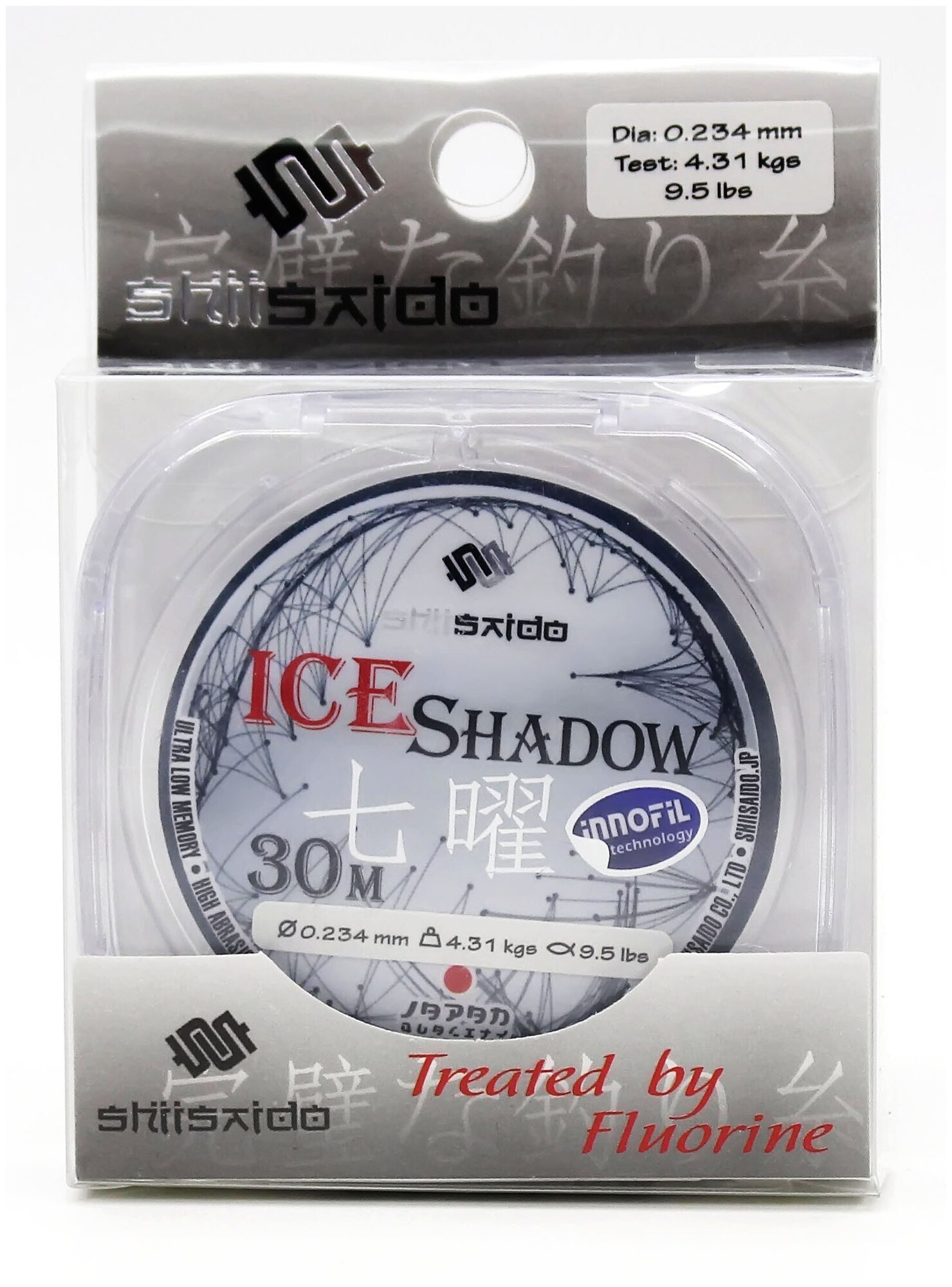 Леска "Shii Saido" Ice Shadow L-30 м d-0309 мм test-739 кг прозрачная/10/400/
