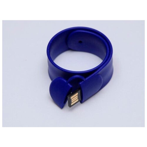 Флешка в виде браслета (4 Гб / GB USB 2.0 Синий/Blue SS001)