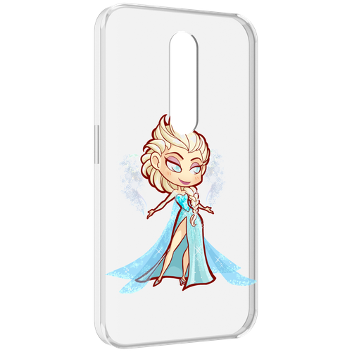 Чехол MyPads снежная-принцесса женский для Motorola Moto X Force (XT1585 / XT1581) задняя-панель-накладка-бампер