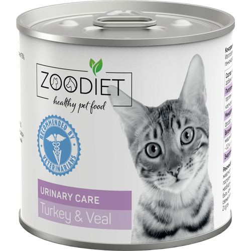 Zoodiet Urinary Care влажный корм для кошек, при мочекаменной болезни, индейка (12шт в уп) 240 гр