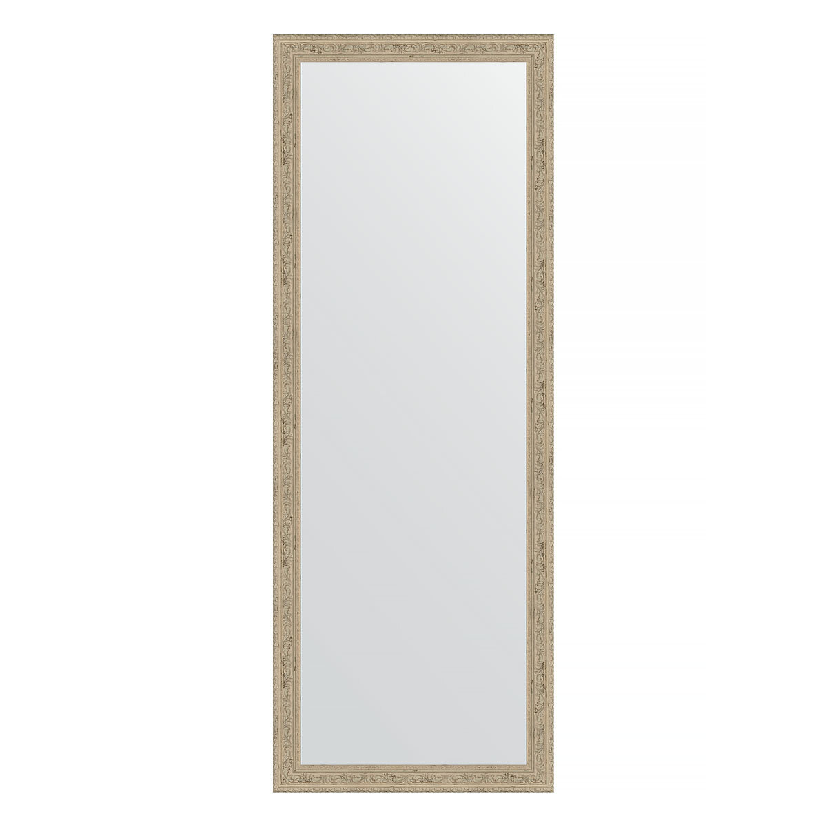 Зеркало настенное EVOFORM в багетной раме слоновая кость, 53х143 см, для гостиной, прихожей, кабинета, спальни и ванной комнаты, BY 1070
