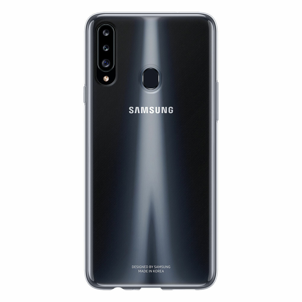 Чехол (клип-кейс) SAMSUNG Clear Cover, для Samsung Galaxy A20s, прозрачный [ef-qa207ttegru] - фото №6