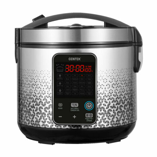 Мультиварка 50Л 900ВТ 25 прогр антиприг покр LED диспл сенсор УПР мультиповар нерж сталь CENTEK 1011100₽