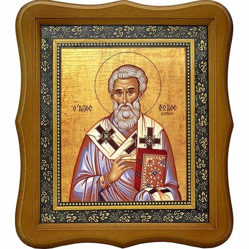 Фотий, патриарх Константинопольский, святитель. Икона на холсте.