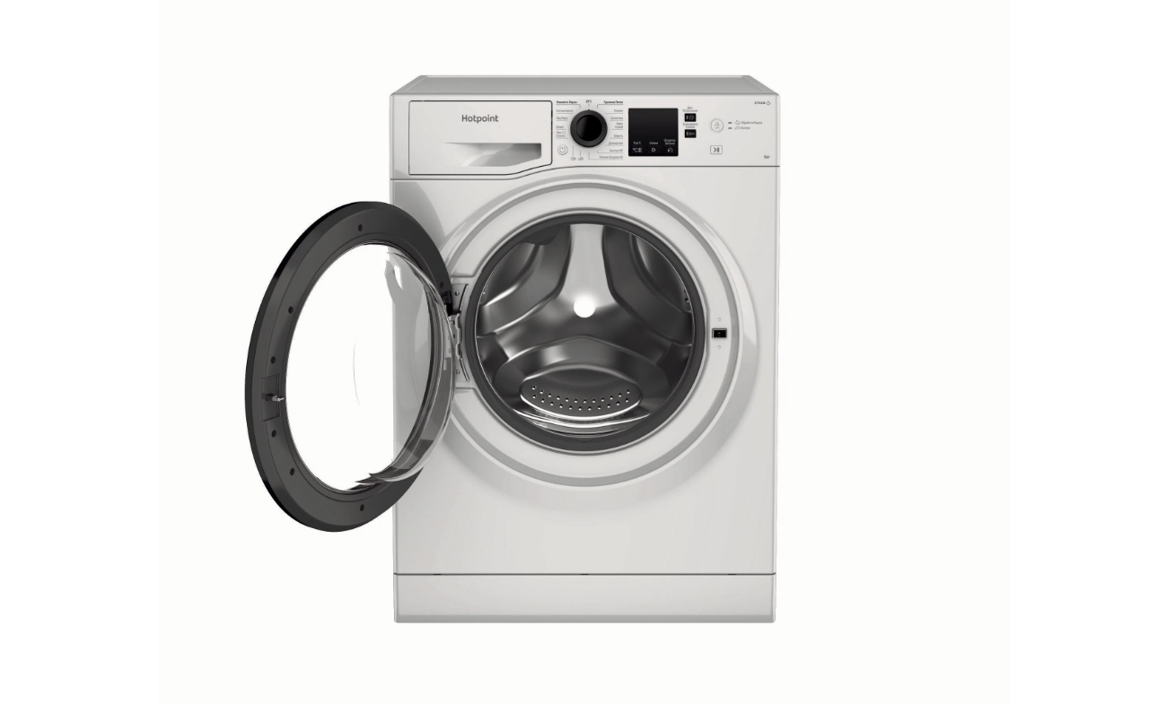 Стильная стиральная машина Hotpoint NSS 6015 K RU + подарок - фотография № 10