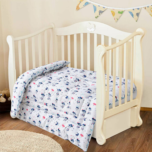 Одеяло Бэби всесезонное Файбер - КОТ В сапогах Размер 110x140 2296₽