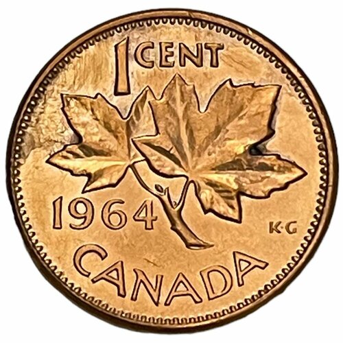 Канада 1 цент 1964 г. (2) канада 1 цент 1990 г 2