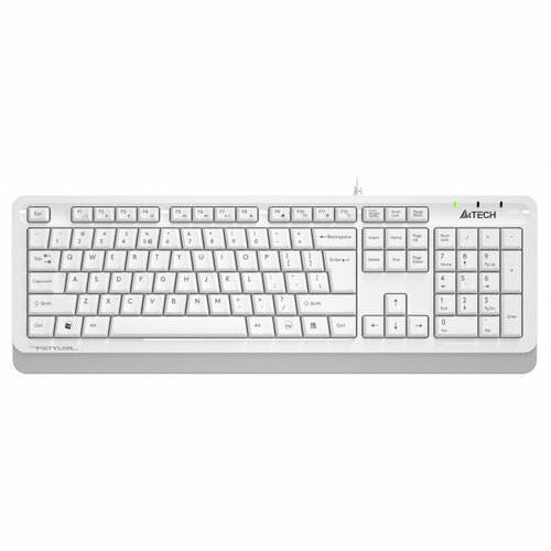 Клавиатура A4TECH Fstyler FKS10 USB белый серый fks10 white 164900₽