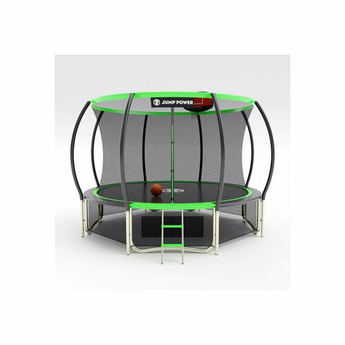 Батут Jump Power 12ft PRO Basket Green