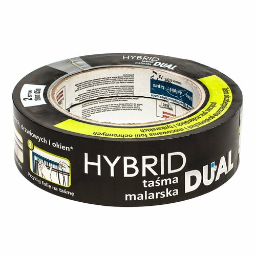 Лента малярная двухсторонняя Blue Dolphin Hybrid Dual MHD_27856 (19мм*25м)