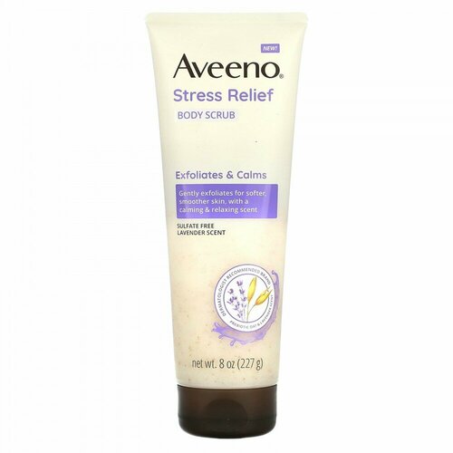 Aveeno, Stress Relief Body Scrub, Lavender, 8 oz (227 g)