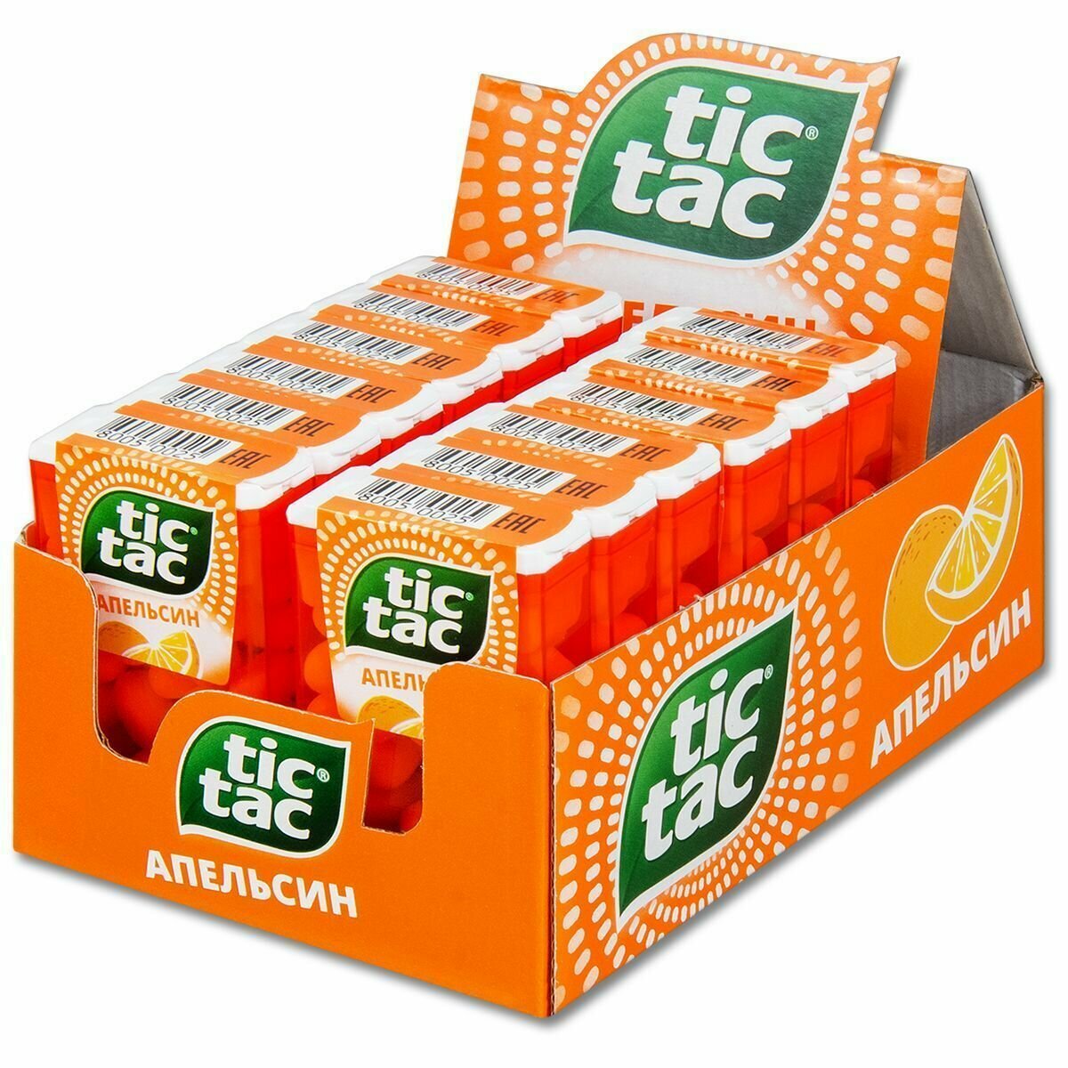 Драже Tic Tac, со вкусом апельсина, 12 шт - фотография № 1