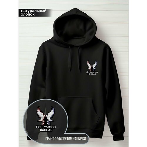 фото Худи hypnotica, размер m, черный