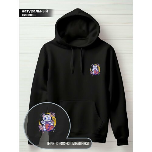 фото Худи hypnotica, размер xs, черный