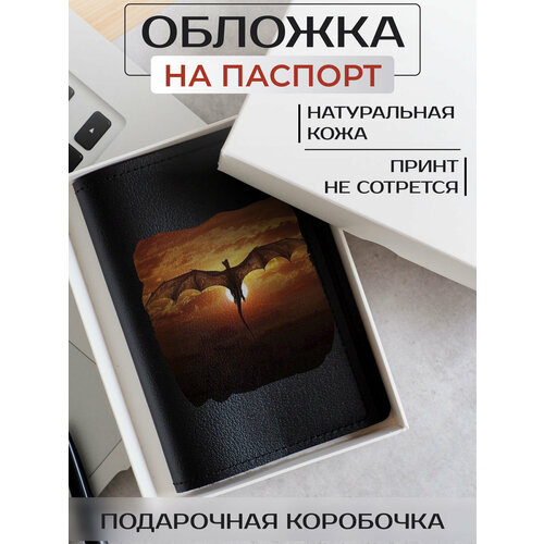 Обложка для паспорта RUSSIAN HandMade, черный обложка на паспорт дом дракона house of the dragon 10