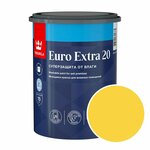 Краска моющаяся Tikkurila Euro Extra 20 RAL 1018 (Цинково-желтый - Zinc yellow) 0,9 л - изображение