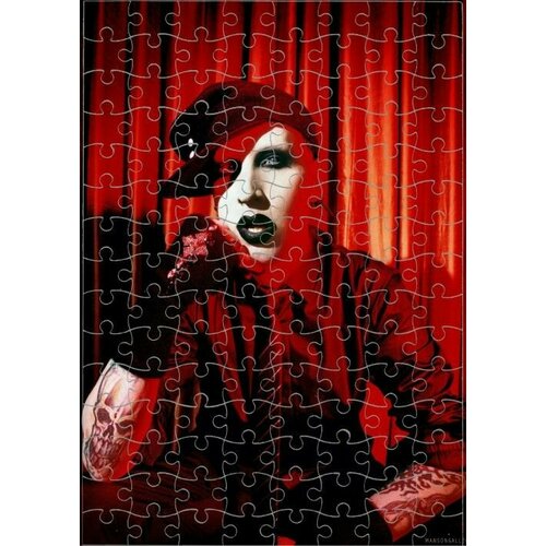 Пазл Marilyn Manson, Мэрилин Мэнсон №4, А4 пазл marilyn manson мэрилин мэнсон 6 а3
