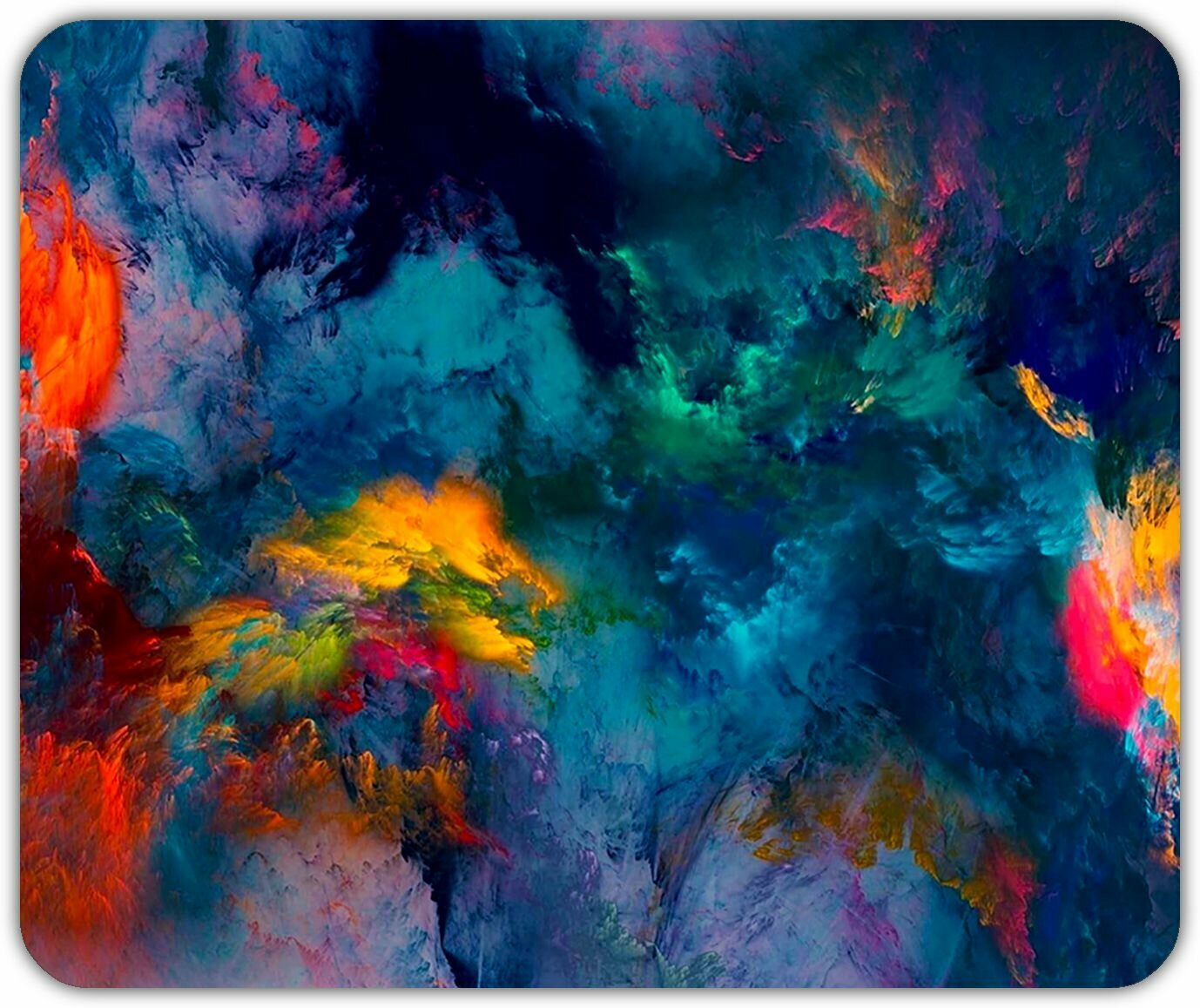 Коврик для мыши "Абстракция с ярким и красочным ормом" (24 x 20 x 3)
