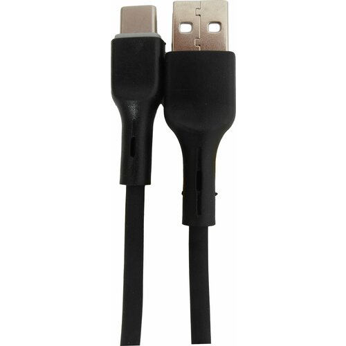 USB Кабель Type-C Mi-Digit M195, Silicone (супермягкий, не дубеет на морозе), 2A, Черный, 1 м.