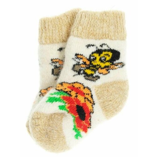 фото Носки рассказовские варежки размер 6-12 мес, белый, зеленый