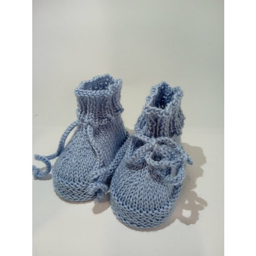 фото Носки топотушки размер 9-10 см, голубой