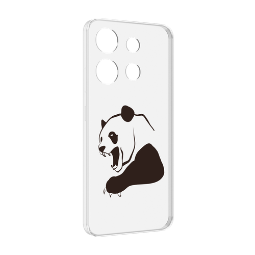 Чехол MyPads злая-панда для Infinix Smart 7 задняя-панель-накладка-бампер чехол mypads радужная панда для infinix smart 7 задняя панель накладка бампер