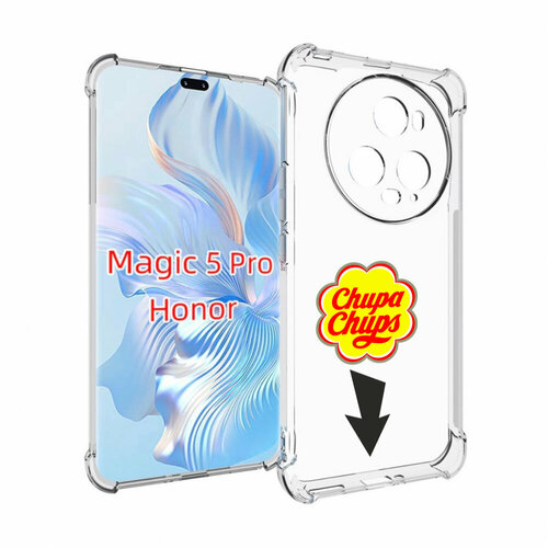 Чехол MyPads чупа чупс для Honor Magic 5 Pro задняя-панель-накладка-бампер
