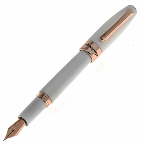 Перьевая ручка Montegrappa Fortuna White Rose Gold F. Артикул FORT-WG-FP-F