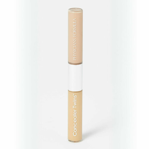 Консилер двухцветный с аппликатором Concealer Twins 2-in1, тон желтый