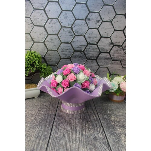 Букет светильник подарок на день рождения/ новый год/ 8 марта/ цветы для интерьера / ночник