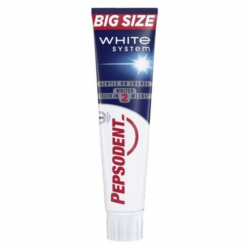 Зубная паста Pepsodent White System (отбеливающий эффект за 2 недели), 125 мл, (Финляндия)