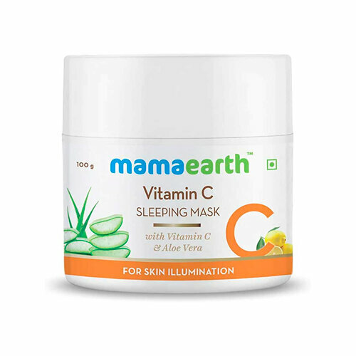 Ночная маска для лица с витамином С и Алое Вера MamaEarth