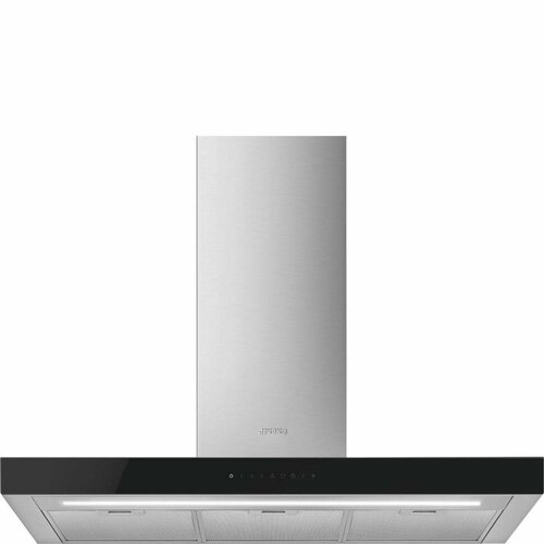 настенная вытяжка 90 см smeg kbt9l4vn стальная Smeg KBT9L4VN