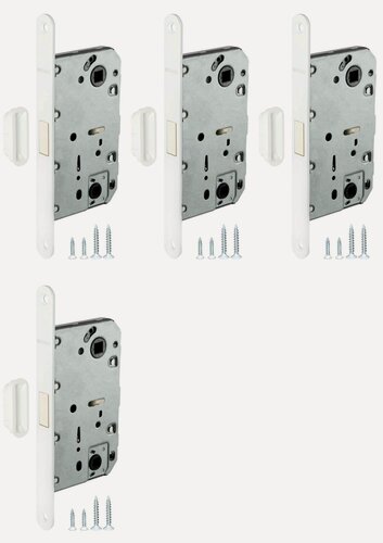 Изображение товара Защелка врезная Fuaro (Фуаро) MAGNET M96WC-50 WH-19 белый (new plate) (комплект 4 штуки)