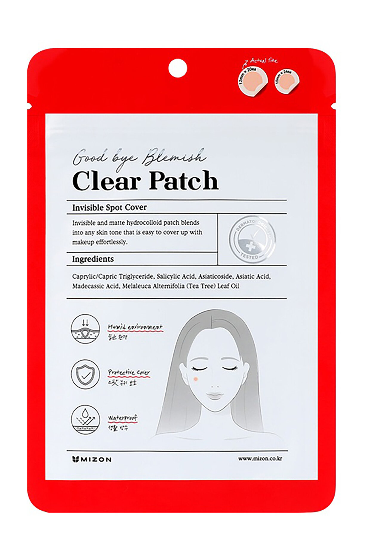 MIZON Патчи для точечного применения Mizon Good Bye Blemish Clear Patch, 44 шт.