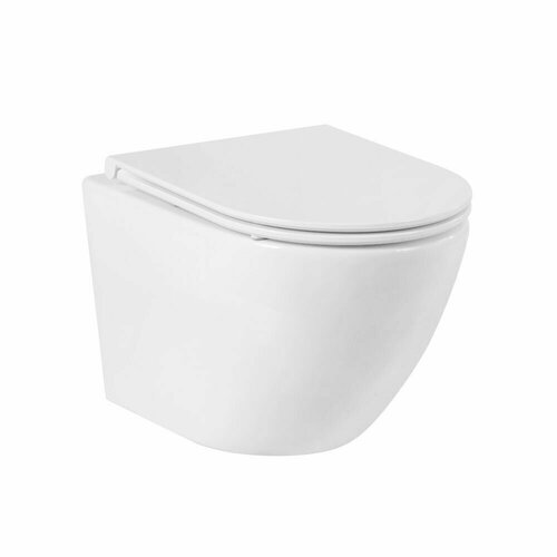 Унитаз подвесной безободковый BelBagno SFERA-R BB046CHR/BB870SC