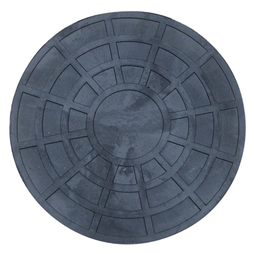 Люк/дно/крышка для дренажного колодца 315 (315/271), цвет - черный крышка пластиковая 500 мм для дренажного колодца черная