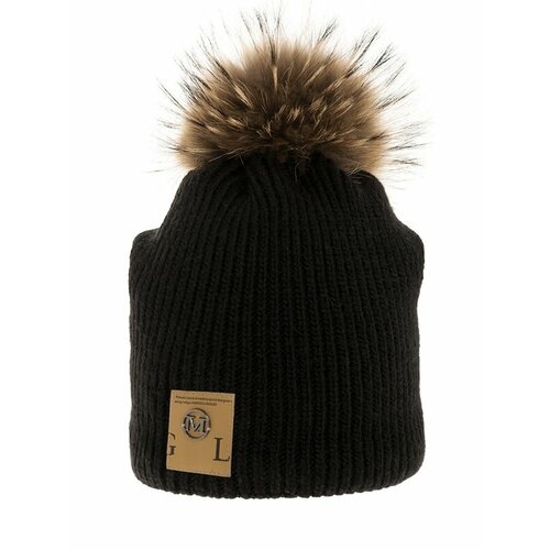 Шапка mialt, размер 52-54, черный шапка dairos демисезон зима шерсть подкладка размер универсальный черный серый
