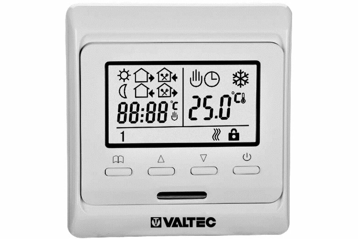 Хронотермостат комнатный с датчиком температуры Valtec VT. AC709.0