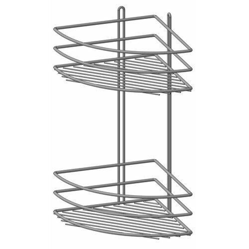 Полка для ванной PROFFERO двойная овал хром