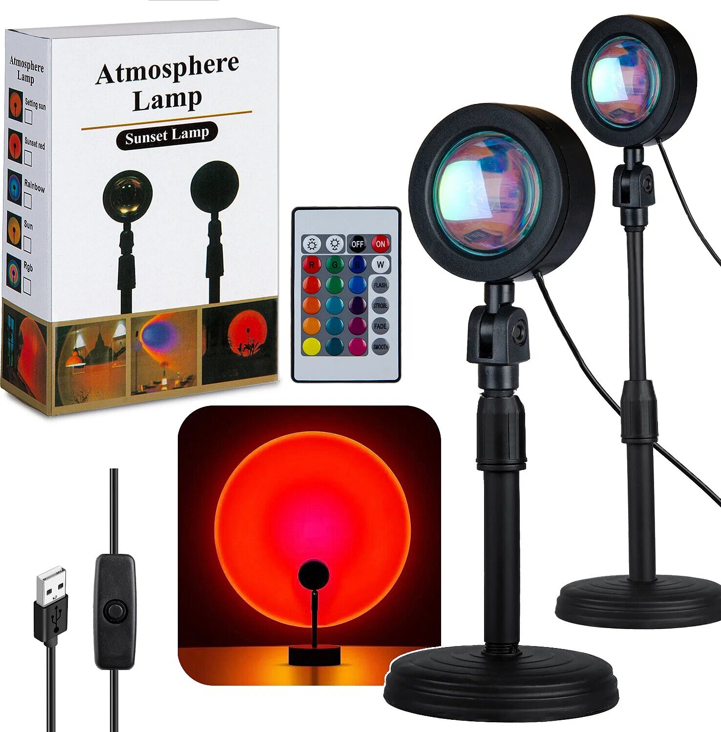 фото Селфи лампа закат rgb