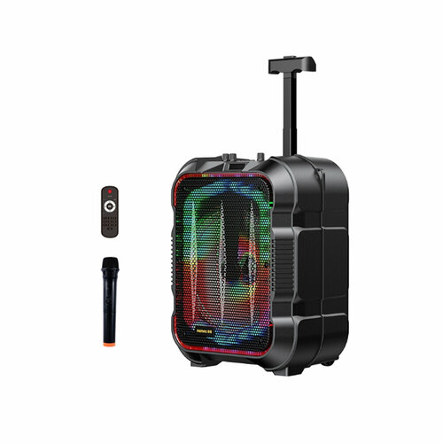 Колонка портативная Remax RB-X8 Thunder Bluetooth цвет черный красный 877400₽